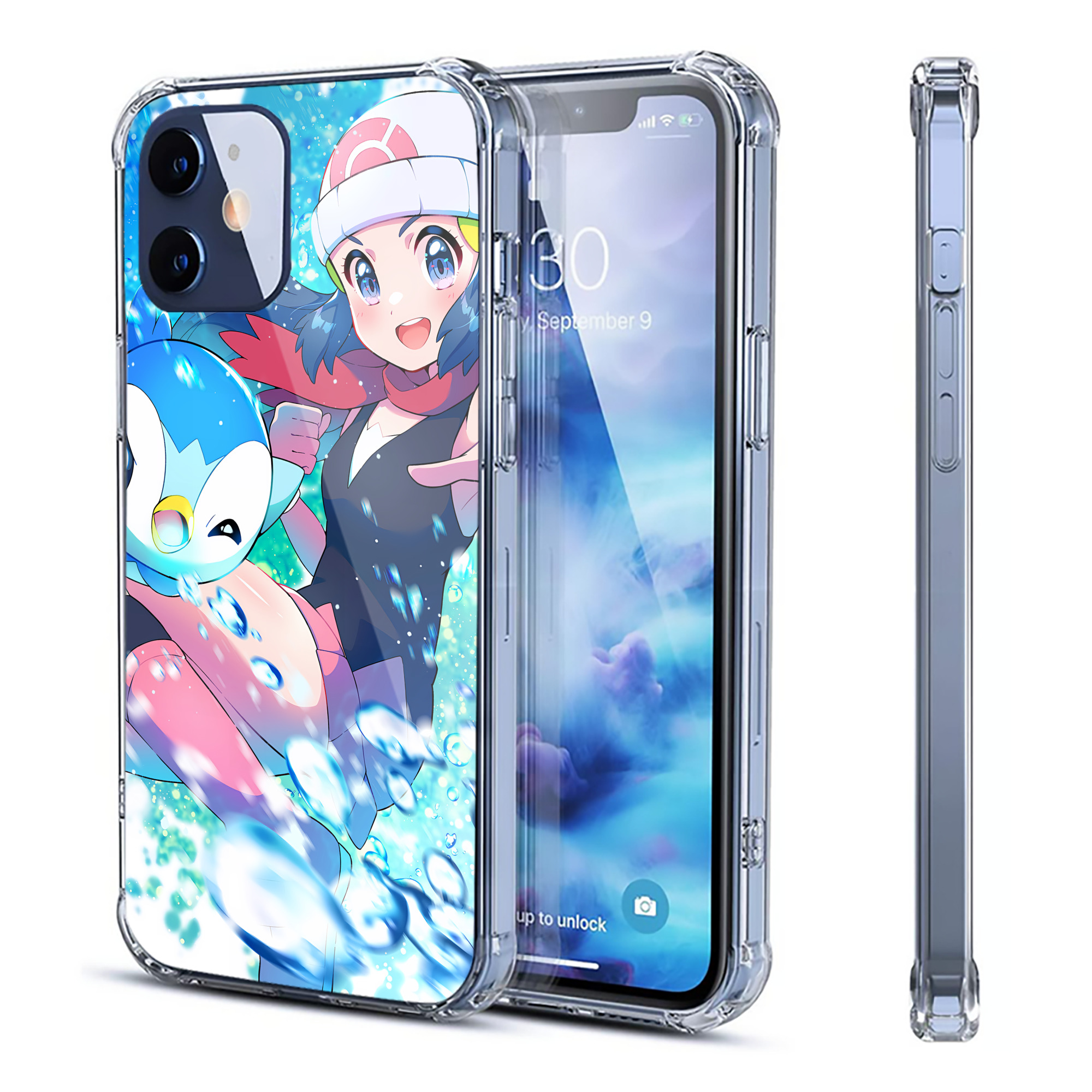 （画像用） ポケットモンスター Pokémon 【iPhone 12シリーズ対応】透明スマホケース（クリアソフトケース）